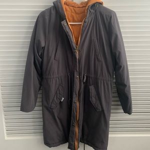 Aeropostale reversible hooded parka jacket
